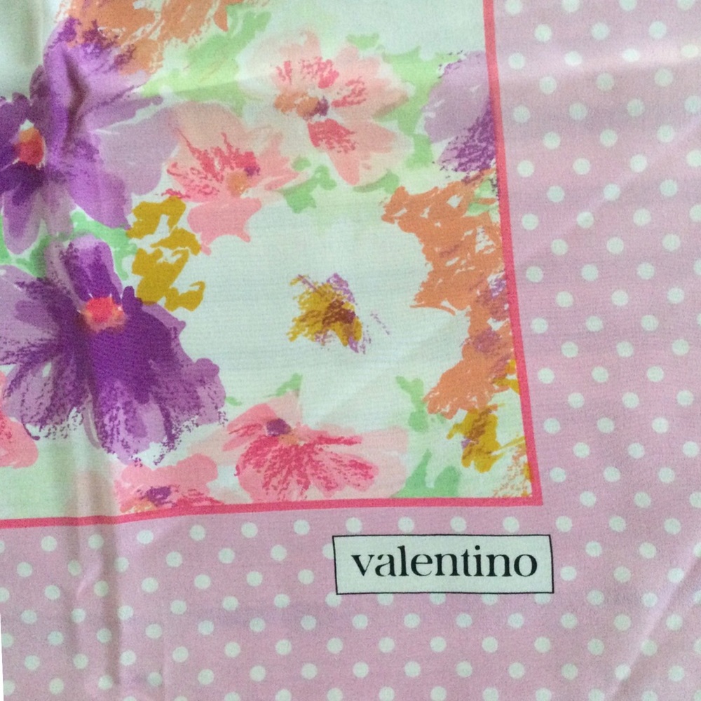 Vintage Valentino Silk Scarf - Picture 2 of 6